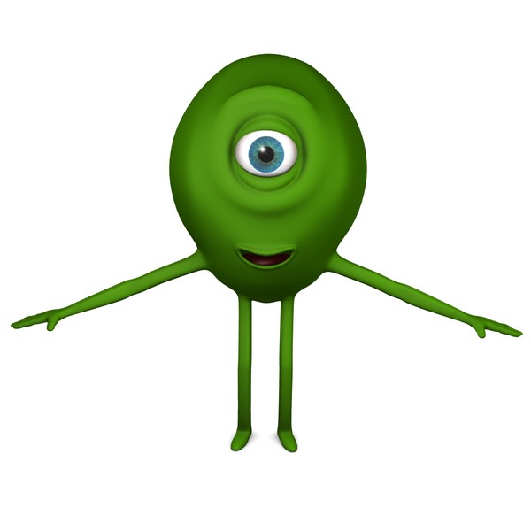 green monster 3d model - Green Monster by abramsdesign